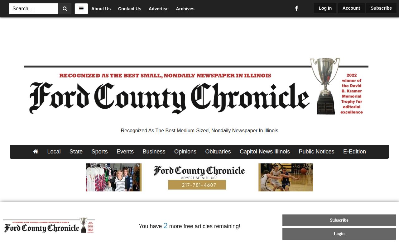 Ford County Paxton arrest blotter article